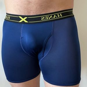 Mens Hanes Underwear, Blue, Small